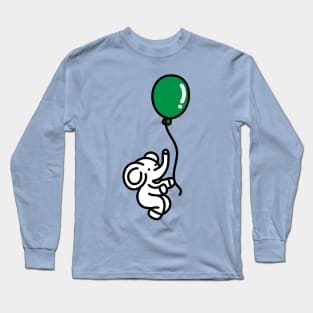 #GoGreen_ElephantHappy Long Sleeve T-Shirt